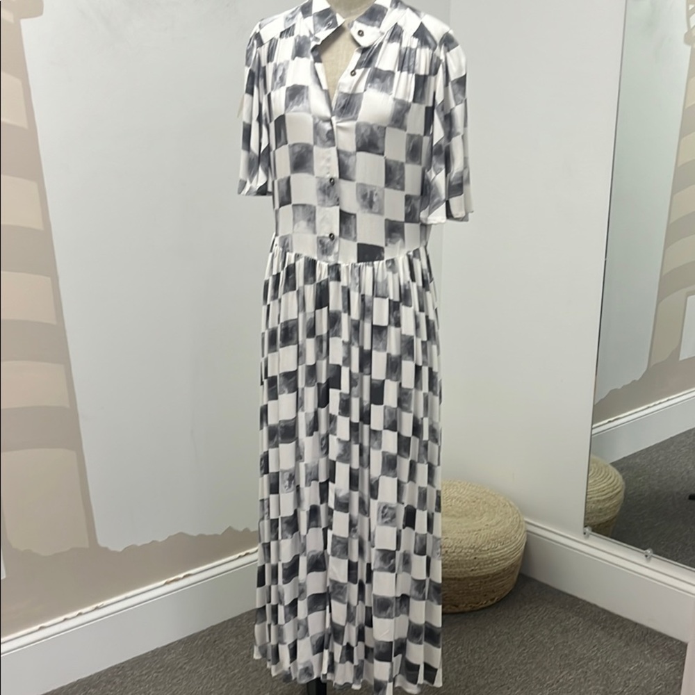 Jens pirate booty Checkered Black and White Dress